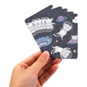 Space Cat Illustration Pattern Astronaut Playing Cards Single Design (Rectangle) with Custom Box View3