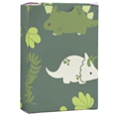 Cute Dinosaur Pattern Playing Cards Single Design (rectangle) With Custom Box by Wav3s