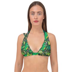 Dino Kawaii Double Strap Halter Bikini Top by Wav3s