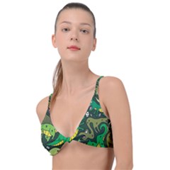 Dino Kawaii Knot Up Bikini Top by Wav3s