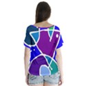 Mazipoodles In The Frame - Balanced Meal 2 V-Neck Flutter Sleeve Top View2