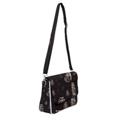 Vintage Tattoos Nautical Shoulder Bag With Back Zipper by Vaneshop