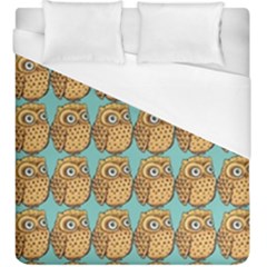Owl Bird Pattern Duvet Cover (king Size) by Vaneshop