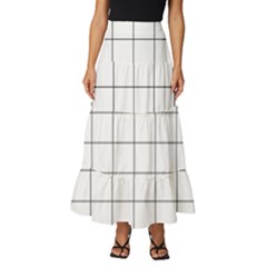 Mesh Tiered Ruffle Maxi Skirt by zhou