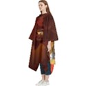 Japan Art Illustration Women s Hooded Rain Ponchos View2