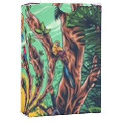 Monkey Tiger Bird Parrot Forest Jungle Style Playing Cards Single Design (rectangle) With Custom Box by Grandong