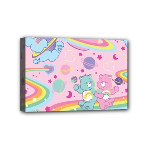Bears Kawaii Pattern Mini Canvas 6  X 4  (stretched) by Cowasu