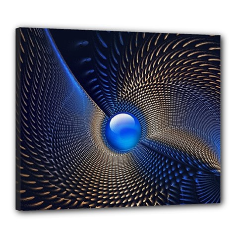 Abstract Background Pattern Canvas 24  X 20  (stretched) by Cowasu