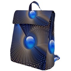 Abstract Background Pattern Flap Top Backpack by Cowasu