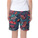 Japanese Graffiti Women s Basketball Shorts View2