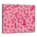Cute Pink Sakura Flower Pattern Canvas 24  x 20  (Stretched) View1