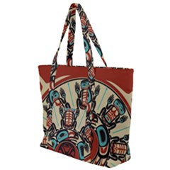 Skull Grateful Dead Phone Gratefuldead Zip Up Canvas Bag by Cowasu
