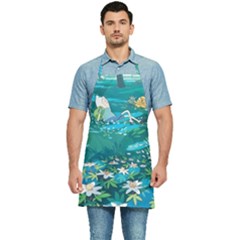 Psychedelic Adventure Kitchen Apron by Cowasu