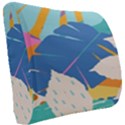Exotic Leaves Flower Plant And Branches Art Print Botanical Pattern Seat Cushion View2