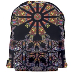 Skull Death Mosaic Artwork Stained Glass Giant Full Print Backpack by Cowasu
