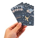 Space Theme Art Pattern Design Wallpaper Playing Cards Single Design (Rectangle) with Custom Box View3