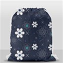 Flowers Pattern Pattern Flower Texture Drawstring Bag (Small) View2