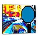 Stop Retro Abstract Stop Sign Blur Canvas 24  x 20  (Stretched) View1