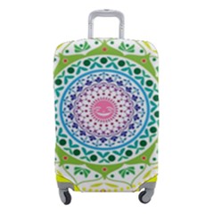 Mandala Pattern Rainbow Pride Luggage Cover (small) by Ndabl3x