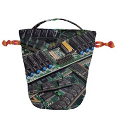 Computer Ram Tech - Drawstring Bucket Bag by Amaryn4rt