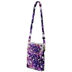 Paint Texture Purple Watercolor Multi Function Travel Bag by Simbadda
