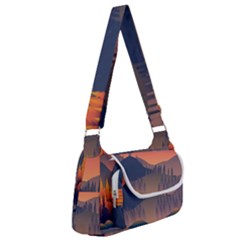 Cool Landscape Night Minimal Art Minimalist Multipack Bag by Ravend