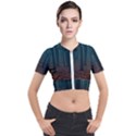 Dark Forest Nature Short Sleeve Cropped Jacket View1