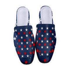 Patriotic Colors America Usa Red Women s Classic Backless Heels by Celenk