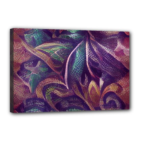 Abstract African Art Pattern Canvas 18  X 12  (stretched) by Vaneshop