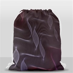 Curve Wave Line Texture Element Drawstring Bag (small) by Vaneshop
