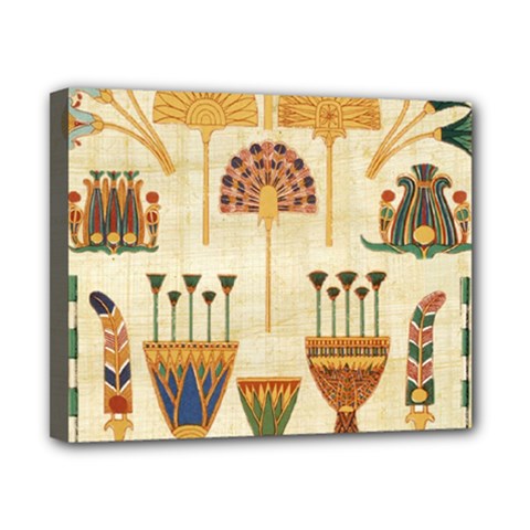 Egyptian Paper Papyrus Hieroglyphs Canvas 10  X 8  (stretched) by Vaneshop