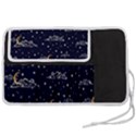 Hand-drawn-scratch-style-night-sky-with-moon-cloud-space-among-stars-seamless-pattern-vector-design- Pen Storage Case (L) View2
