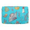 Colored-sketched-sea-elements-pattern-background-sea-life-animals-illustration Burner Gym Duffel Bag View3