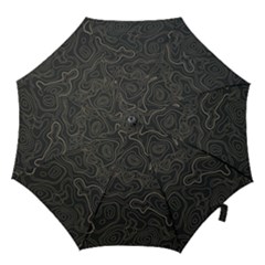 Damask-seamless-pattern Hook Handle Umbrellas (medium) by uniart180623