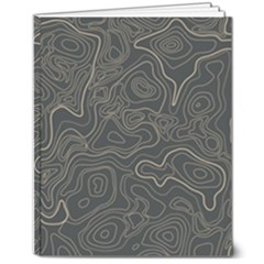 Damask-seamless-pattern 8  X 10  Softcover Notebook by uniart180623
