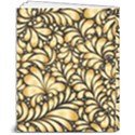 Damask-teardrop-gold-ornament-seamless-pattern 8  x 10  Hardcover Notebook View2