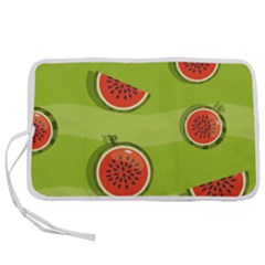 Seamless-background-with-watermelon-slices Pen Storage Case (l) by uniart180623