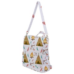 Cute-cartoon-native-american-seamless-pattern Crossbody Backpack by uniart180623