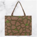 Cartoon-brown-stone-grass-seamless-background-texture-pattern Medium Tote Bag View1