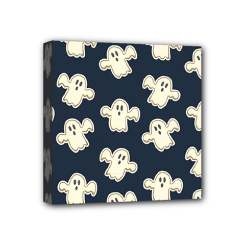 Hand-drawn-ghost-pattern Mini Canvas 4  X 4  (stretched) by uniart180623