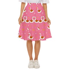 Swan-pattern-elegant-style Classic Short Skirt by uniart180623