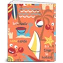 Seamless-pattern-vector-beach-holiday-theme-set 8  x 10  Hardcover Notebook View2