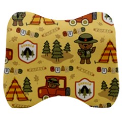 Seamless-pattern-funny-ranger-cartoon Velour Head Support Cushion by uniart180623