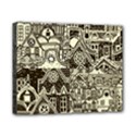 Four-hand-drawn-city-patterns Canvas 10  x 8  (Stretched) View1