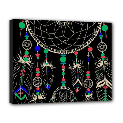 Dreamcatcher Magic Magical Canvas 14  X 11  (stretched) by uniart180623