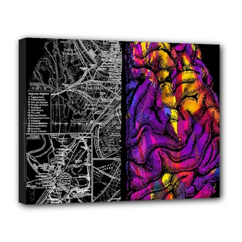 Ambiguity Tobe Brain Duality Mind Minimal Thinking Canvas 14  X 11  (stretched) by uniart180623