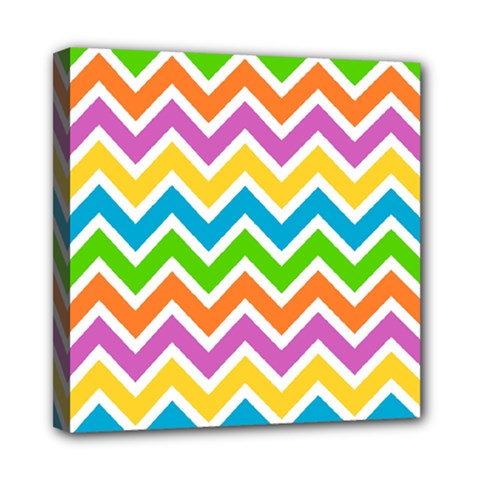 Chevron-pattern-design-texture Mini Canvas 8  X 8  (stretched) by uniart180623