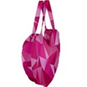 Pattern Halftone Geometric Giant Heart Shaped Tote View4