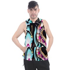 Garden Flower Nature Digital Art Abstract Men s Sleeveless Hoodie by uniart180623