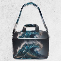 Tsunami Waves Ocean Sea Water Rough Seas Macbook Pro 13  Shoulder Laptop Bag  by uniart180623